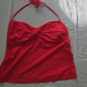 Hot Pink Halter Swim Top